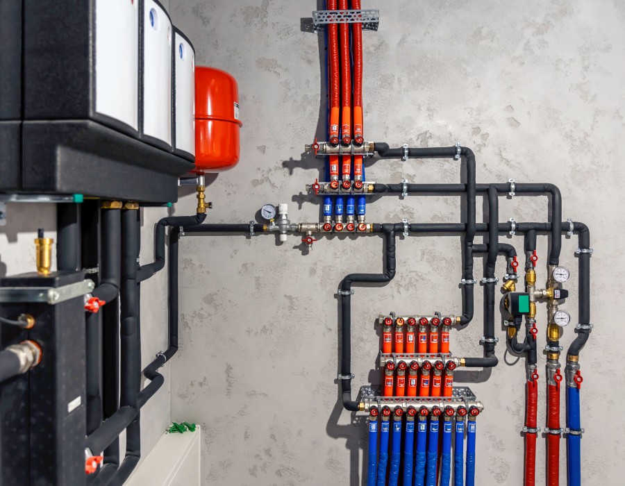 Réseau hydraulique de chauffage